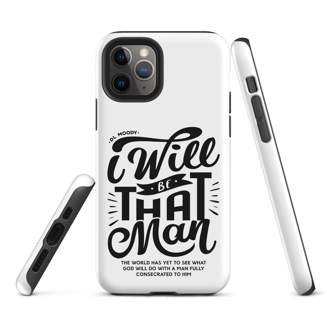 Christian Phone Case I Will Be That Man White for iPhone® iPhone® Phone Cases   