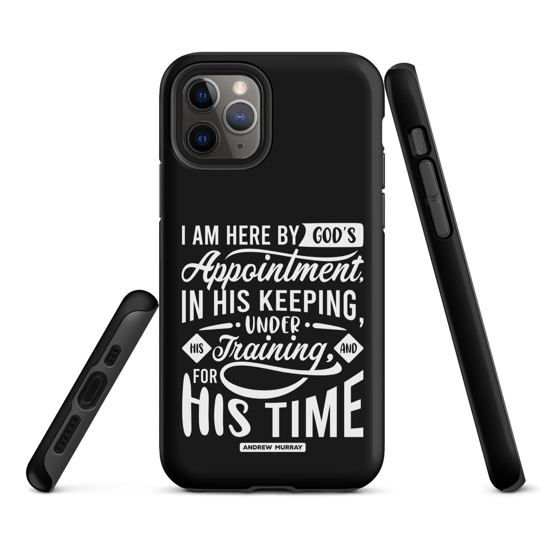 Christian Phone Case His Time Black for iPhone® iPhone® Phone Cases   