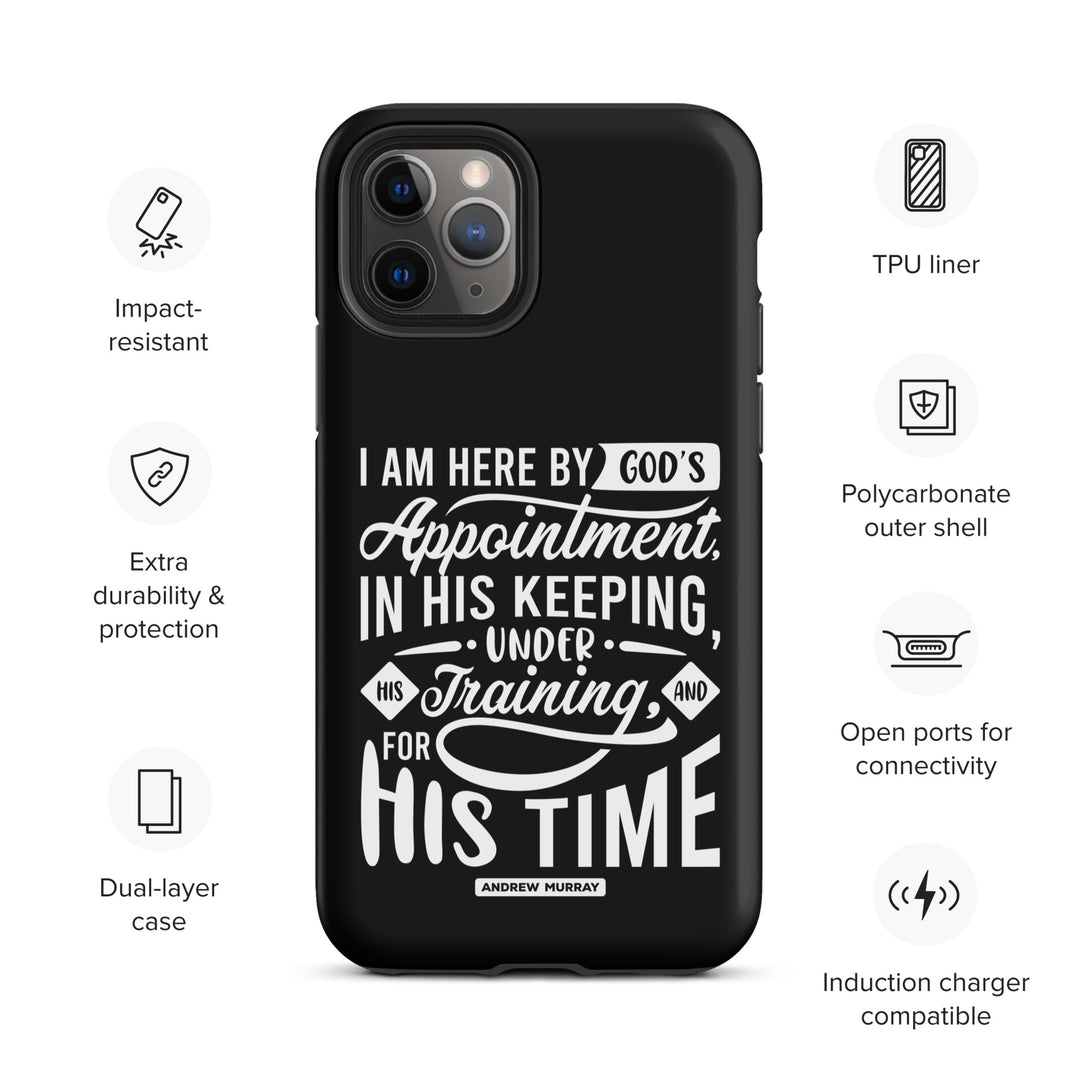 Christian Phone Case His Time Black for iPhone® iPhone® Phone Cases   