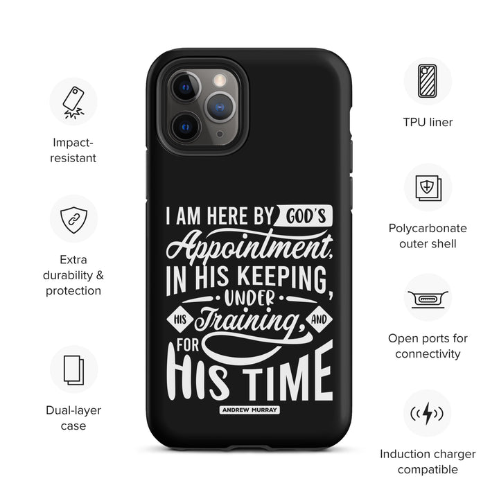 Christian Phone Case His Time Black for iPhone® iPhone® Phone Cases   