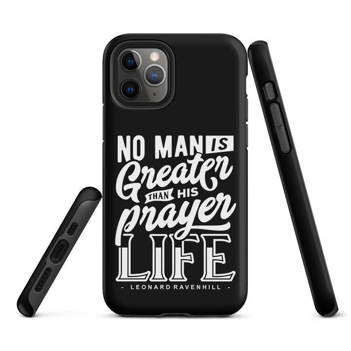 Christian Phone Case Prayer Life Black for iPhone® iPhone® Phone Cases   