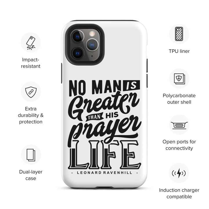 Christian Phone Case Prayer Life White for iPhone® iPhone® Phone Cases   