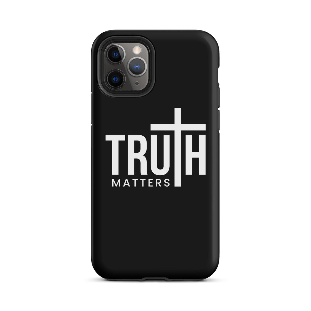 Christian Phone Case Truth Matters Black for iPhone® iPhone® Phone Cases Matte iPhone 11 Pro 