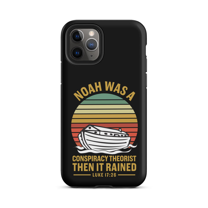 Christian Phone Case Noah Conspiracy Black for iPhone® iPhone® Phone Cases Matte iPhone 11 Pro 