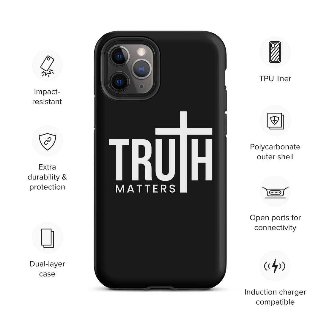 Christian Phone Case Truth Matters Black for iPhone® iPhone® Phone Cases   