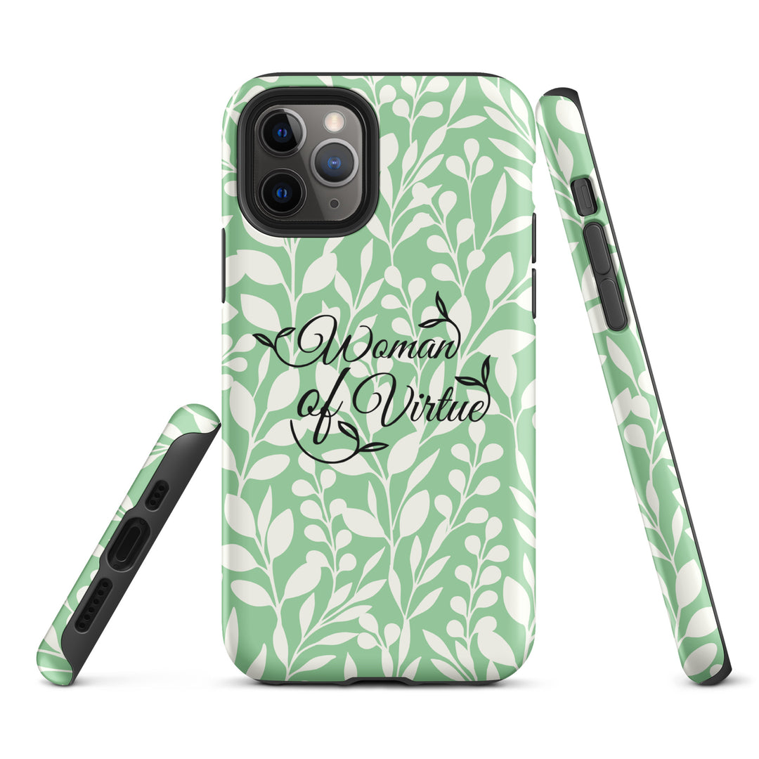 Christian Phone Case Woman of Virtue Green for iPhone® iPhone® Phone Cases   