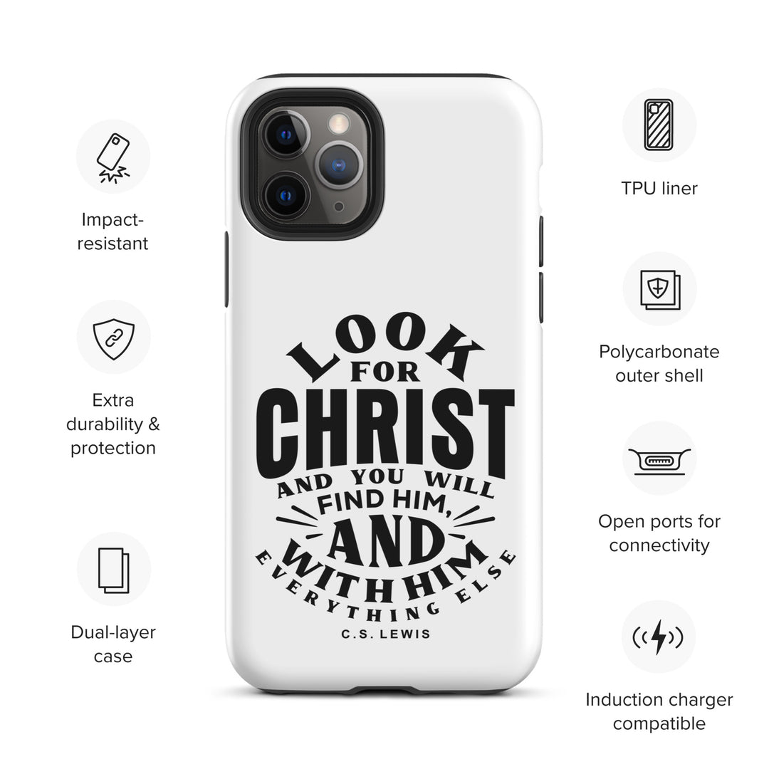 Christian Phone Case Look For Christ White for iPhone® iPhone® Phone Cases   