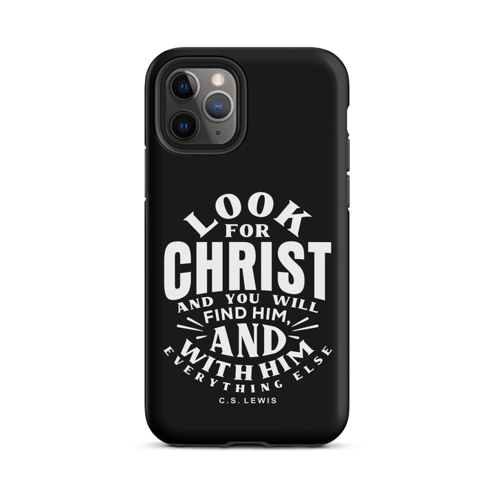 Christian Phone Case Look For Christ Black for iPhone® iPhone® Phone Cases Matte iPhone 11 Pro 