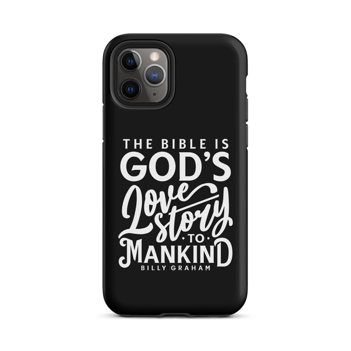 Christian Phone Case God's Love Story Black for iPhone® iPhone® Phone Cases Matte iPhone 11 Pro 