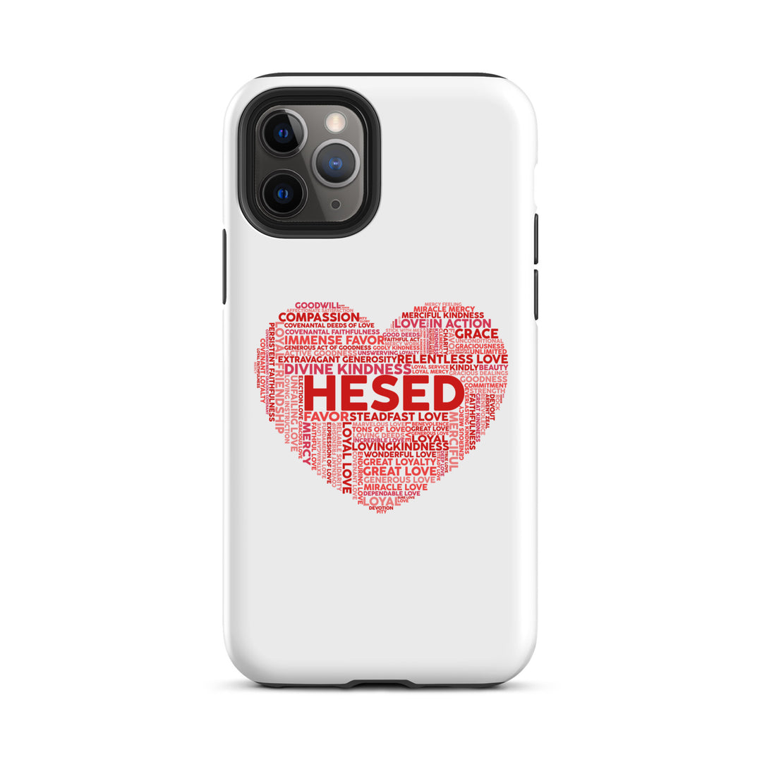 Christian Phone Case Hesed Heart White for iPhone® iPhone® Phone Cases Matte iPhone 11 Pro 