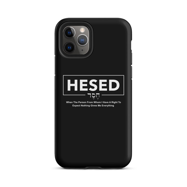 Christian Phone Case Hesed Everything Black for iPhone® iPhone® Phone Cases   