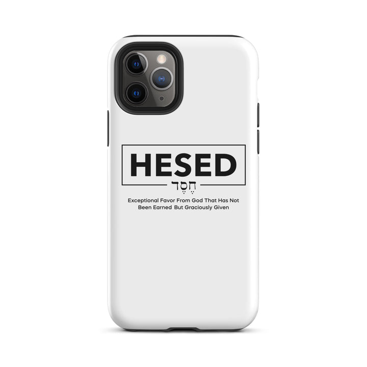 Christian Phone Case Hesed Hebrew Exceptional Favor White for iPhone® iPhone® Phone Cases   