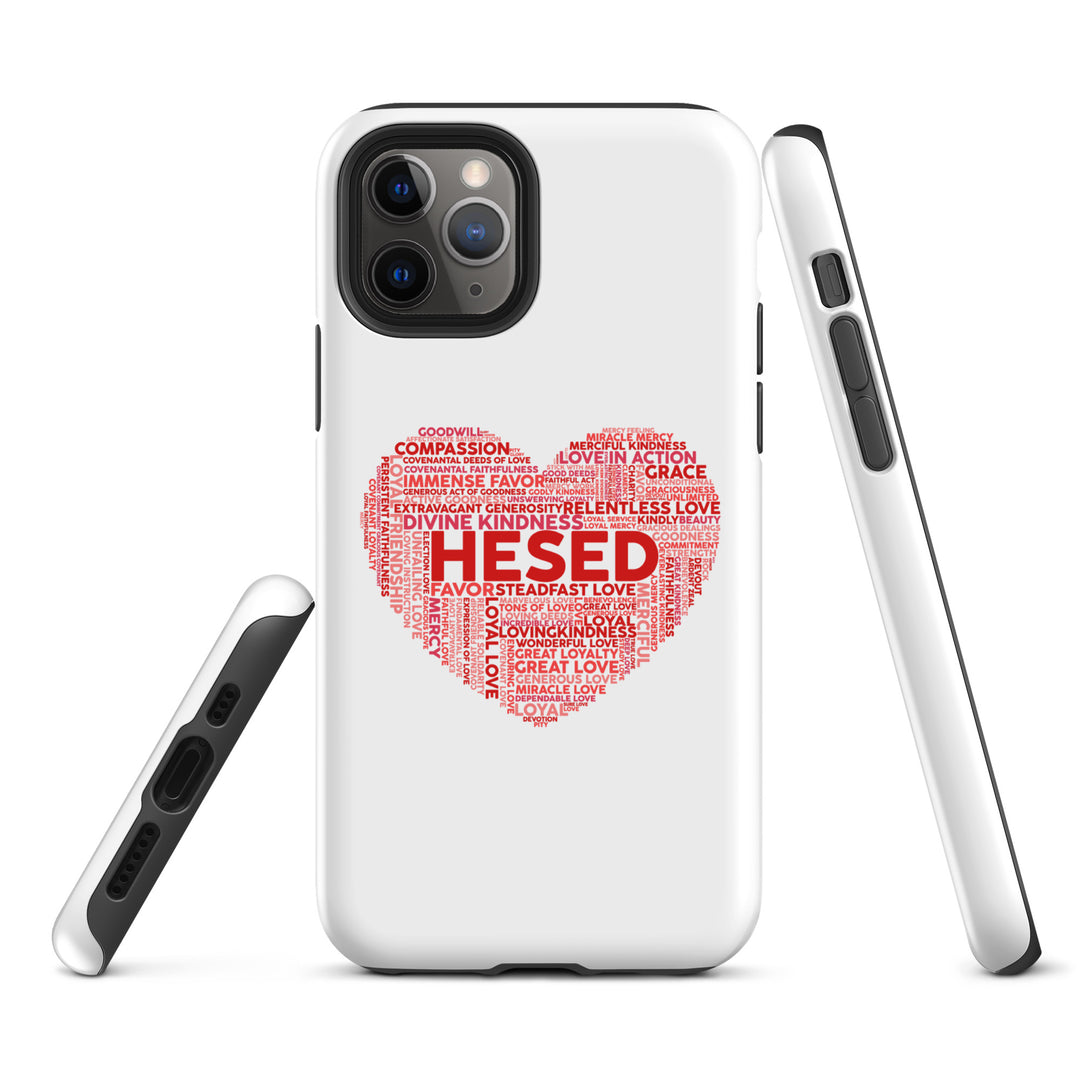 Christian Phone Case Hesed Heart White for iPhone® iPhone® Phone Cases   