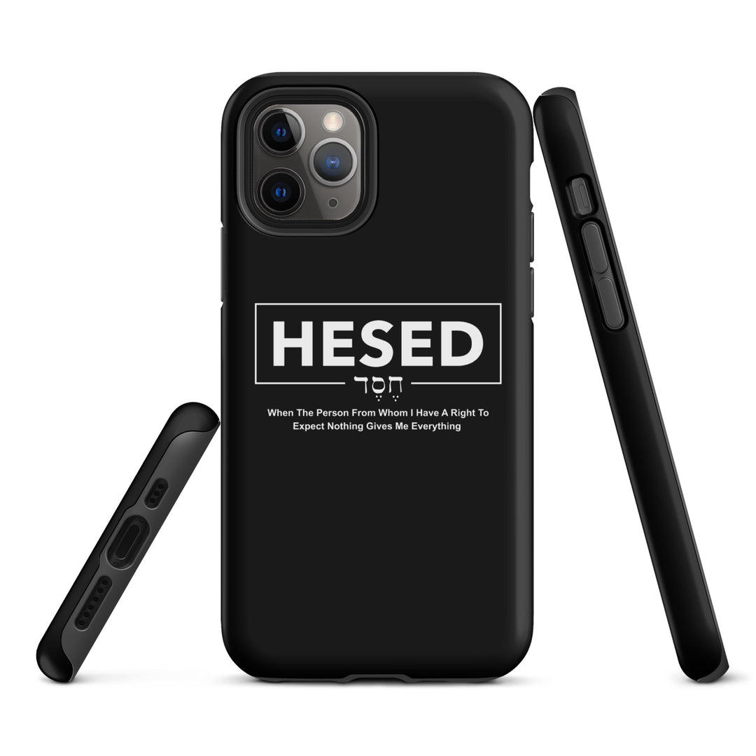 Christian Phone Case Hesed Everything Black for iPhone® iPhone® Phone Cases   