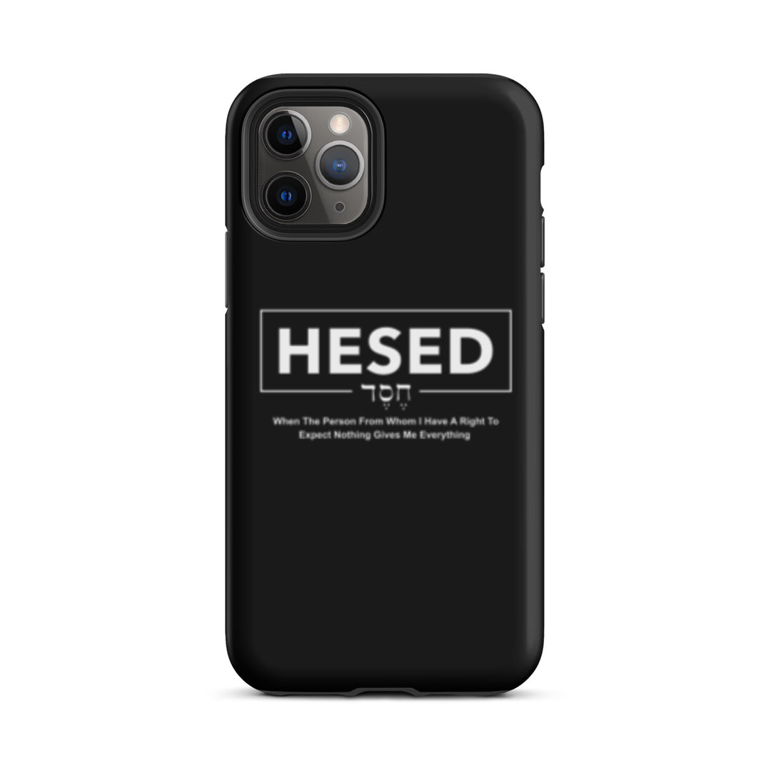 Christian Phone Case Hesed Everything Black for iPhone® iPhone® Phone Cases Matte iPhone 11 Pro 