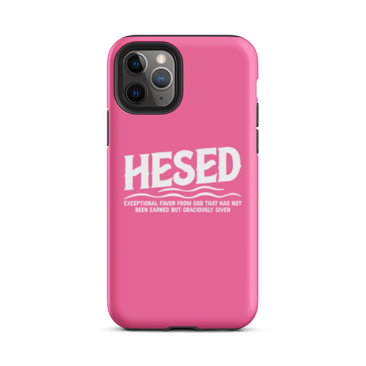 Christian Phone Case Hesed Exceptional Favor Pink for iPhone® iPhone® Phone Cases Matte iPhone 11 Pro 