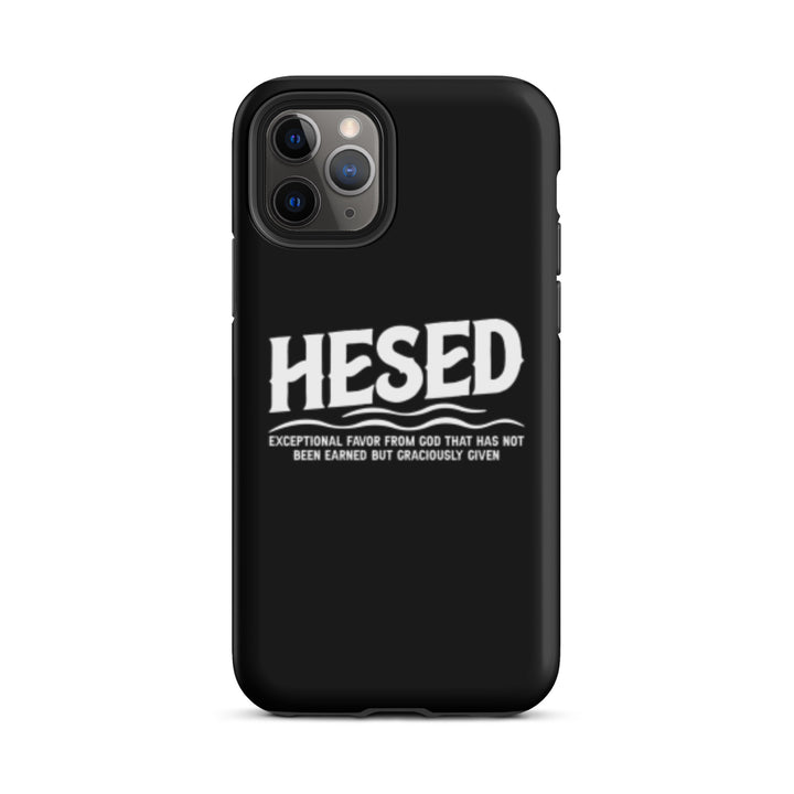 Christian Phone Case Hesed Exceptional Favor Black for iPhone® iPhone® Phone Cases Matte iPhone 11 Pro 