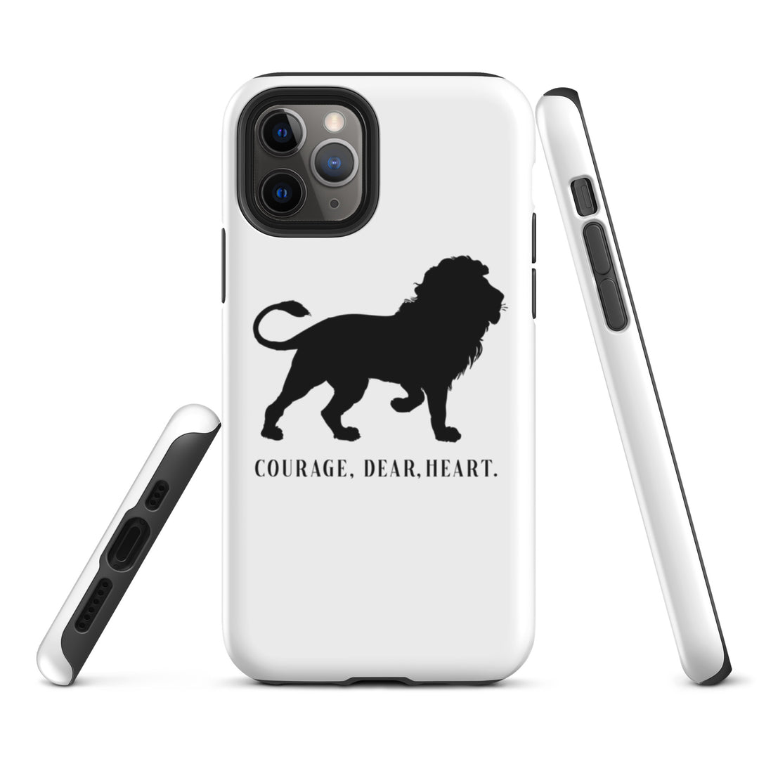 Christian Phone Case Courage Dear Heart White for iPhone® iPhone® Phone Cases   