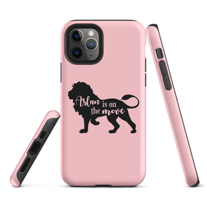 Christian Phone Case Aslan Is On Move Pink for iPhone® iPhone® Phone Cases   