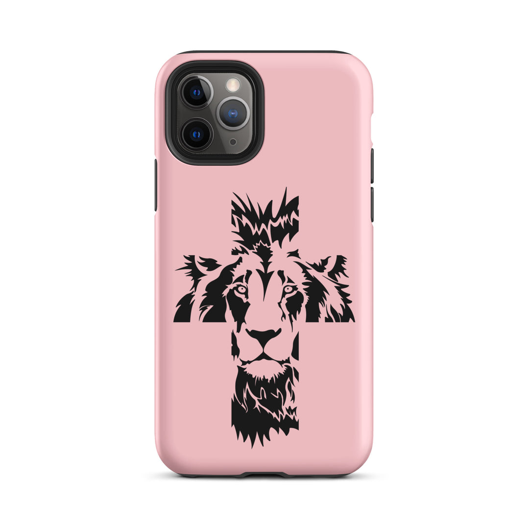 Christian Phone Case Aslan Cross Pink for iPhone® iPhone® Phone Cases Matte iPhone 11 Pro 