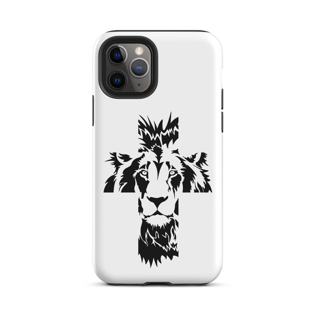 Christian Phone Case Aslan Cross White for iPhone® iPhone® Phone Cases Matte iPhone 11 Pro 