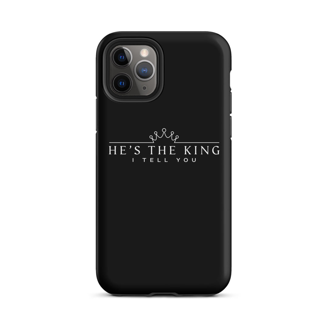 Christian Phone Case He's The King Black for iPhone® iPhone® Phone Cases Matte iPhone 11 Pro 