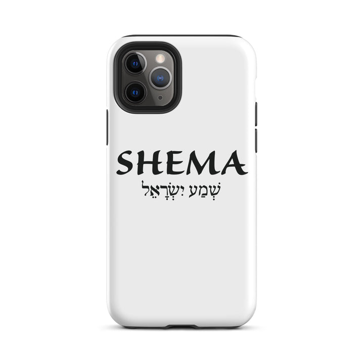 Christian Phone Case Shema Hebrew White for iPhone® iPhone® Phone Cases Matte iPhone 11 Pro 