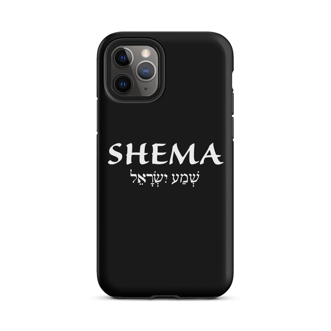 Christian Phone Case Shema Hebrew Black for iPhone® iPhone® Phone Cases Matte iPhone 11 Pro 