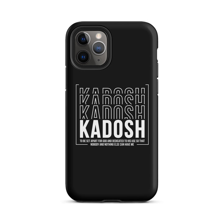 Christian Phone Case Kadosh Dedicated To His Use Black for iPhone® iPhone® Phone Cases Matte iPhone 11 Pro 