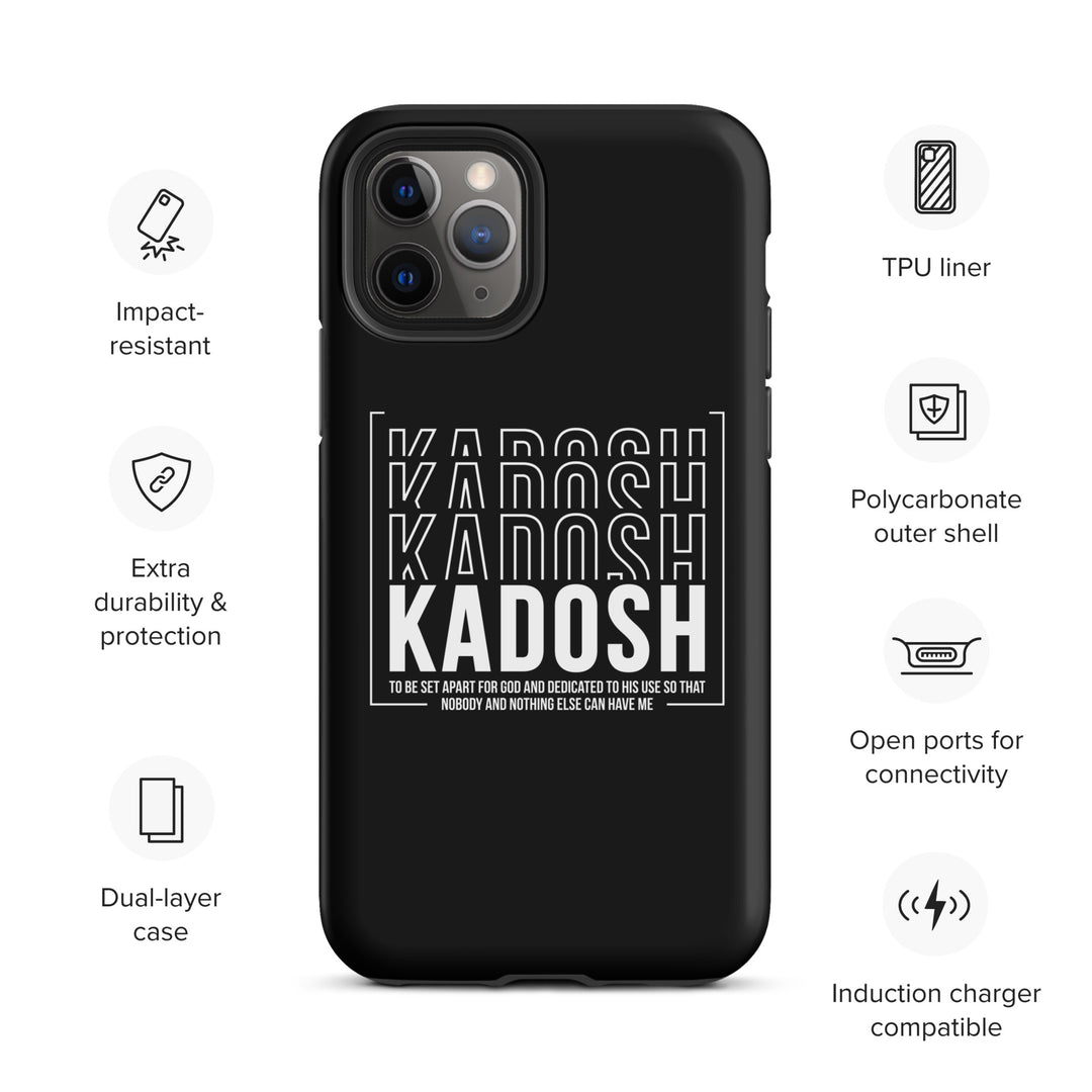 Christian Phone Case Kadosh Dedicated To His Use Black for iPhone® iPhone® Phone Cases   