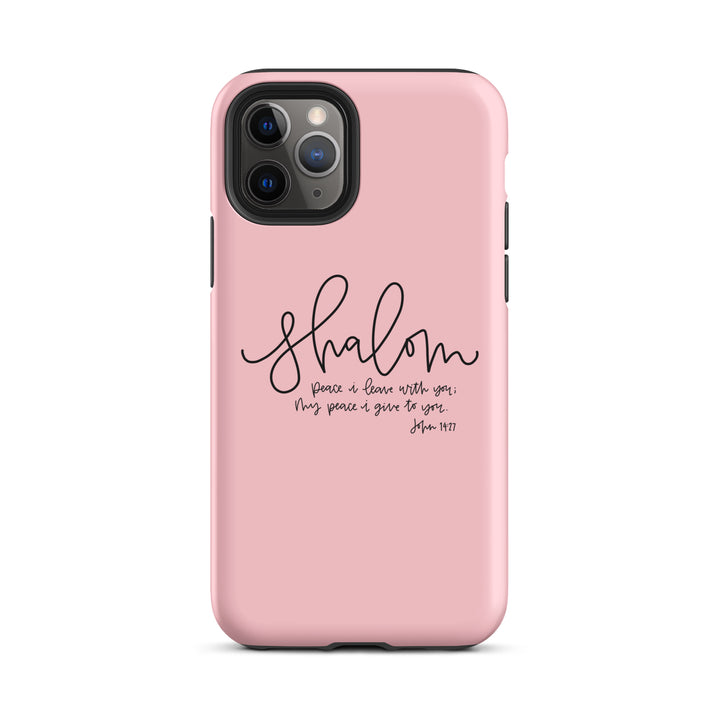 Christian Phone Case Shalom Pink for iPhone® iPhone® Phone Cases Matte iPhone 11 Pro 