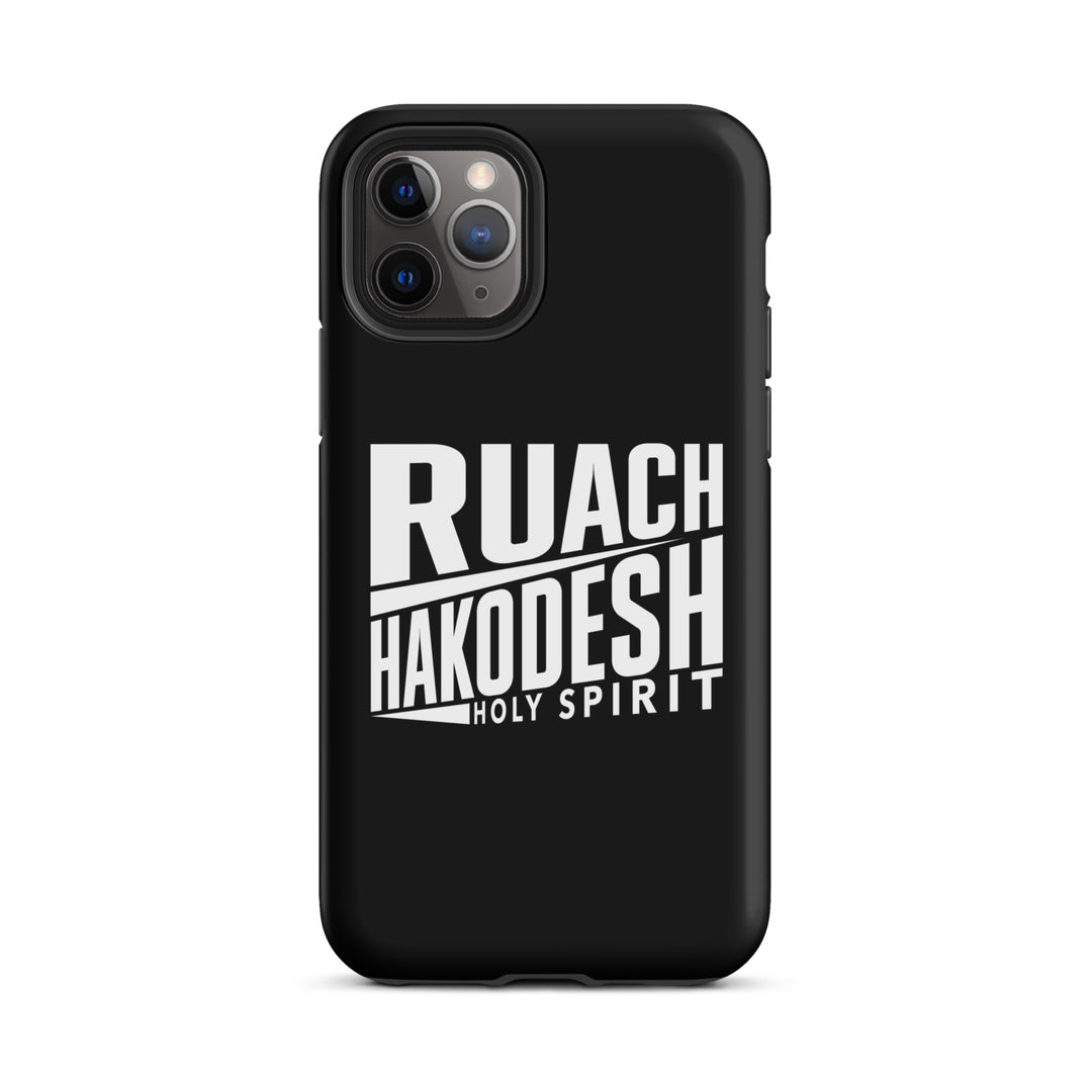 Christian Phone Case Ruach Hakodesh Holy Spirit Black for iPhone® iPhone® Phone Cases Matte iPhone 11 Pro 