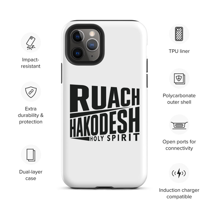 Christian Phone Case Ruach Hakodesh Holy Spirit White for iPhone® iPhone® Phone Cases   