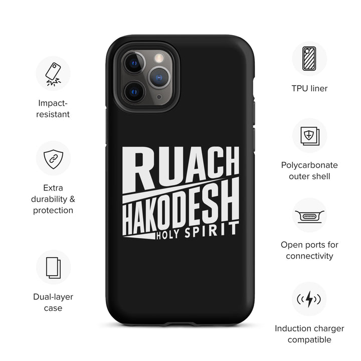 Christian Phone Case Ruach Hakodesh Holy Spirit Black for iPhone® iPhone® Phone Cases   