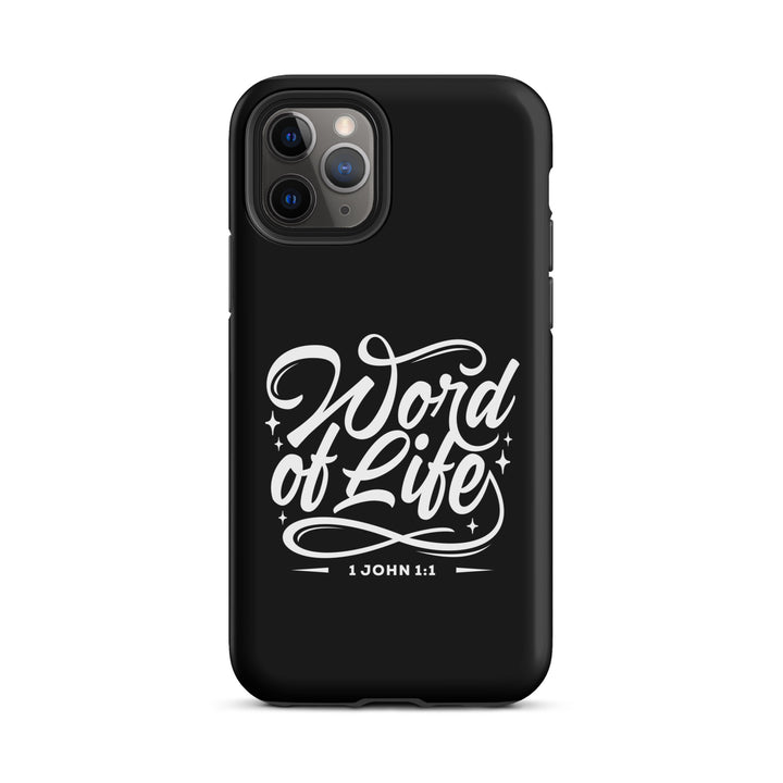 Christian Phone Case Word of Life Black for iPhone® iPhone® Phone Cases Matte iPhone 11 Pro 