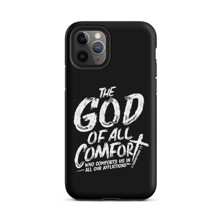 Christian Phone Case God of All Comfort Black for iPhone® iPhone® Phone Cases Matte iPhone 11 Pro 