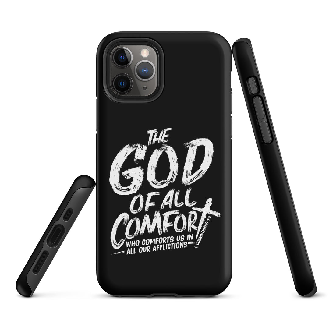 Christian Phone Case God of All Comfort Black for iPhone® iPhone® Phone Cases   