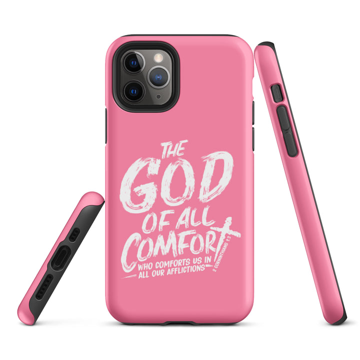 Christian Phone Case God of All Comfort Pink for iPhone® iPhone® Phone Cases   