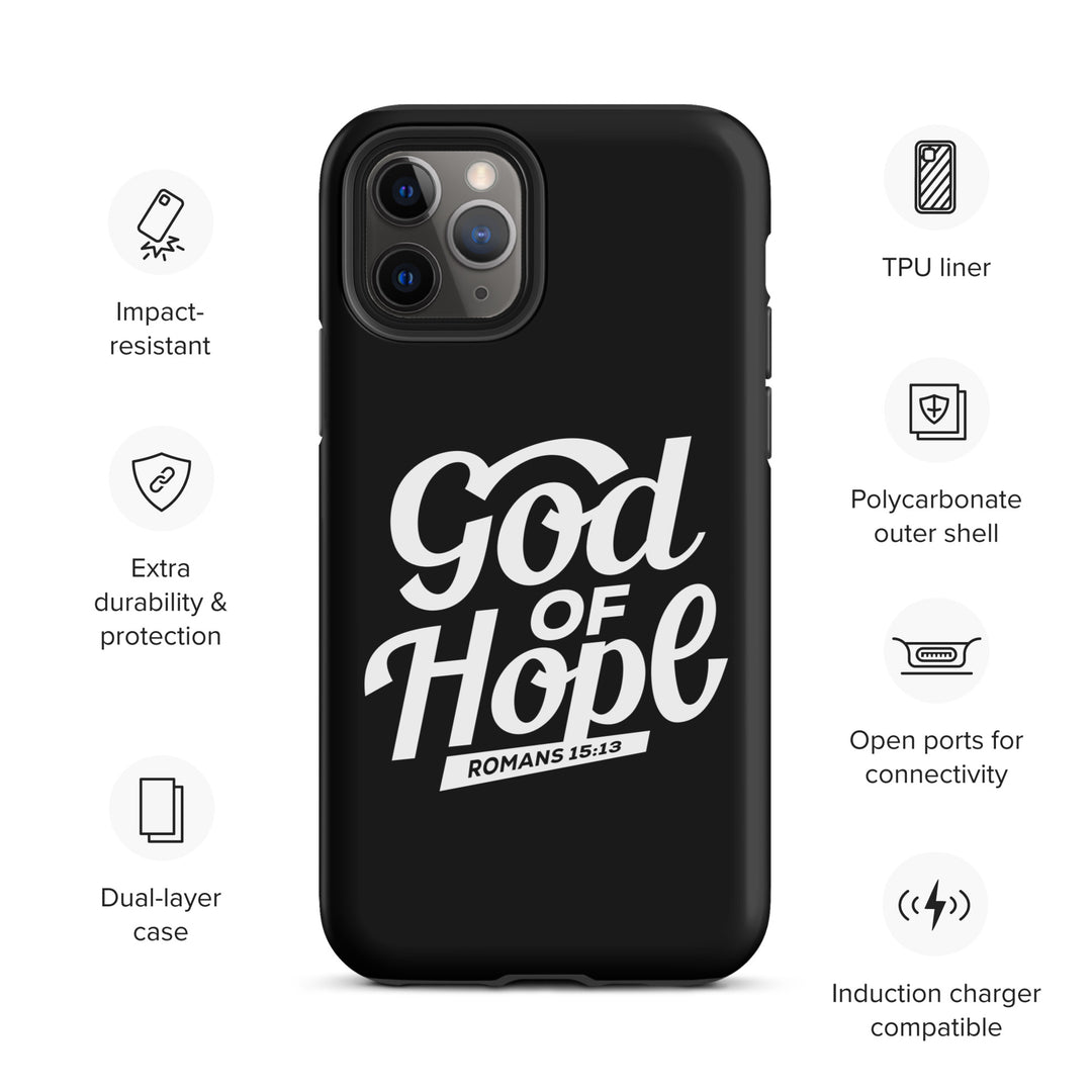 Christian Phone Case God of Hope Black for iPhone® iPhone® Phone Cases   