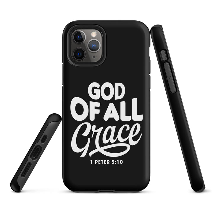 Christian Phone Case God of All Grace Black for iPhone® iPhone® Phone Cases   