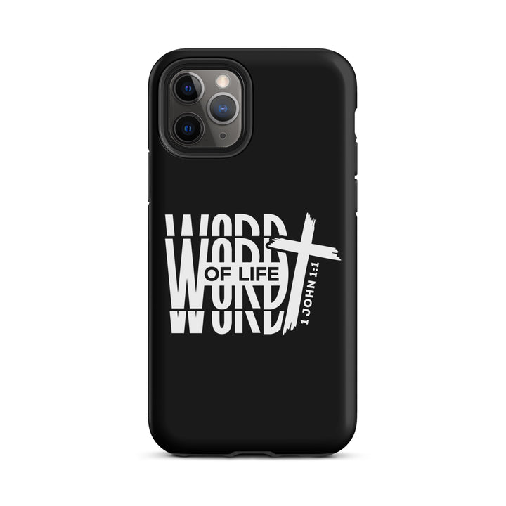 Christian Phone Case Word of Life Black for iPhone® iPhone® Phone Cases Matte iPhone 11 Pro 