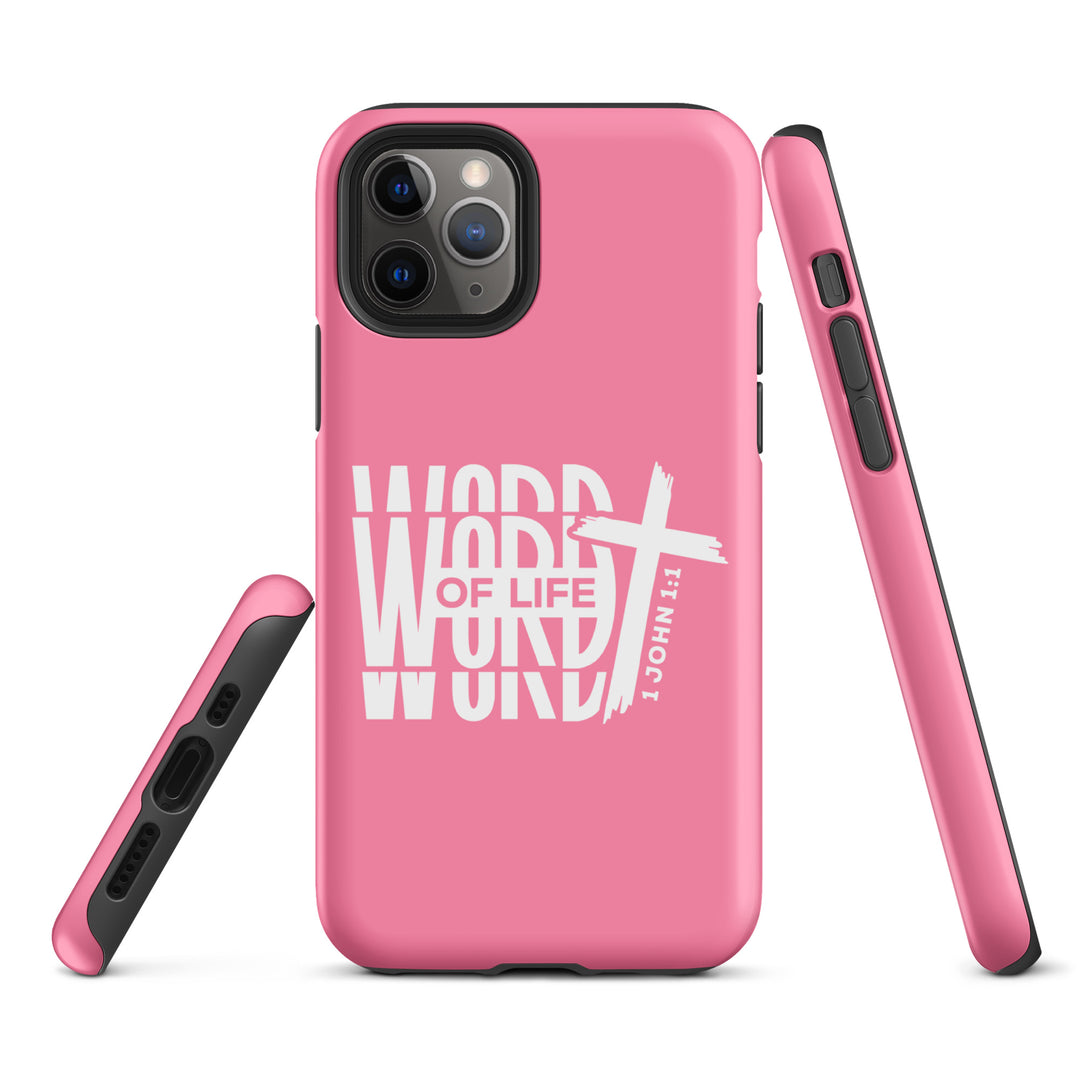 Christian Phone Case Word of Life Cross Pink for iPhone® iPhone® Phone Cases   