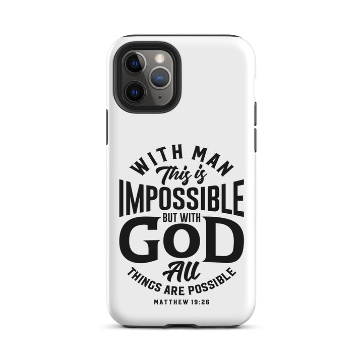 Christian Phone Case All Things Possible White for iPhone® iPhone® Phone Cases Matte iPhone 11 Pro 