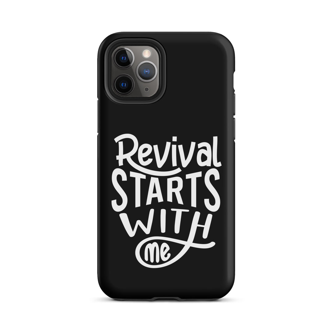 Christian Phone Case Revival Starts With Me Black for iPhone® iPhone® Phone Cases Matte iPhone 11 Pro 