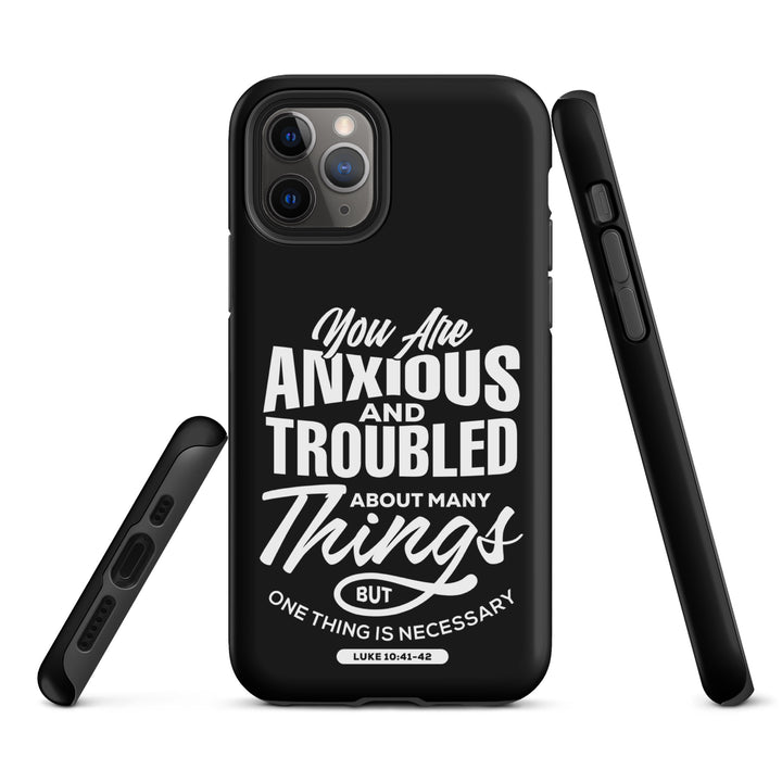 Christian Phone Case Anxious And Troubled Black for iPhone® iPhone® Phone Cases   