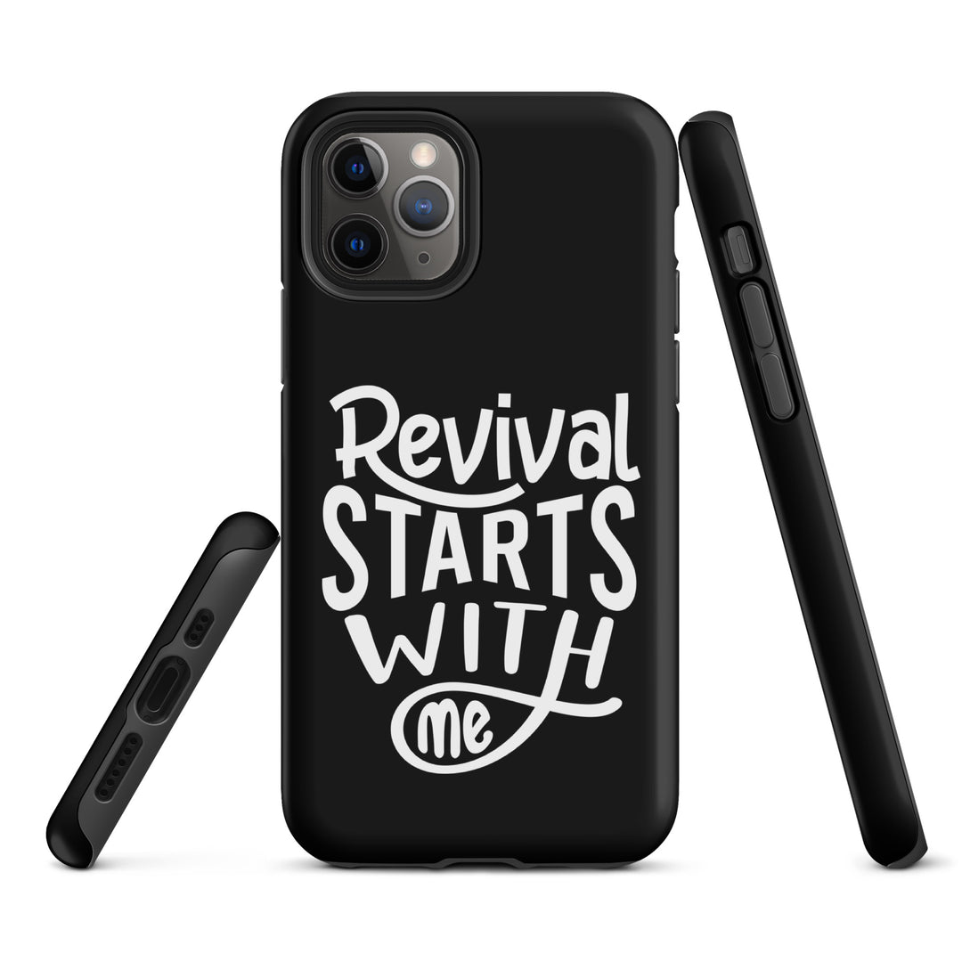 Christian Phone Case Revival Starts With Me Black for iPhone® iPhone® Phone Cases   