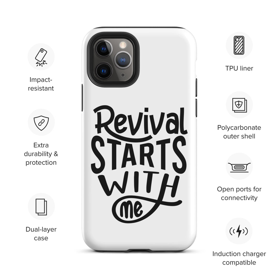 Christian Phone Case Revival Starts With Me White for iPhone® iPhone® Phone Cases   