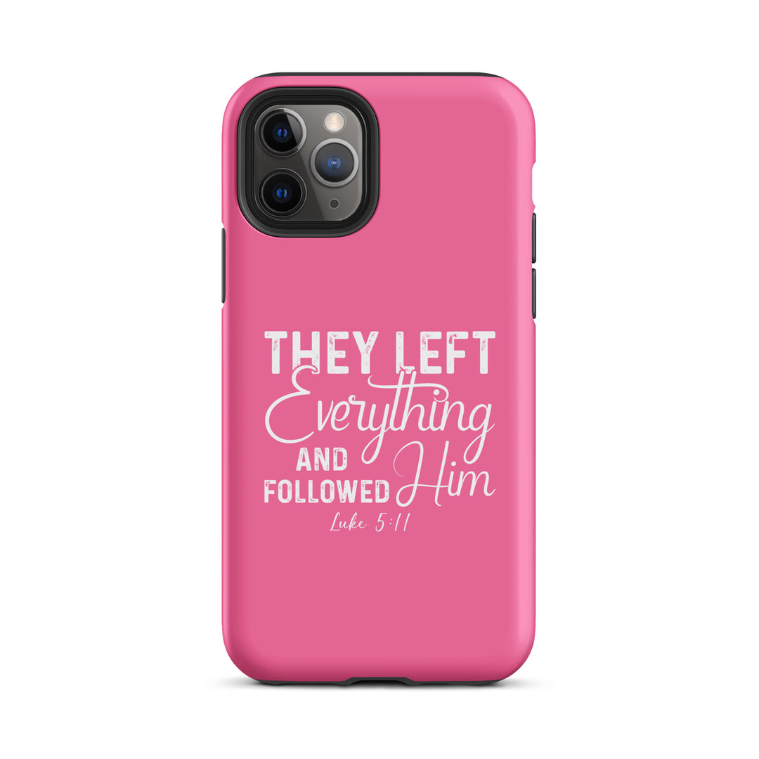 Christian Phone Case Left Everything Pink for iPhone® iPhone® Phone Cases Matte iPhone 11 Pro 