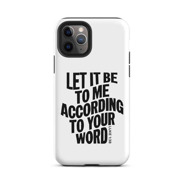 Christian Phone Case According To Your Word White for iPhone® iPhone® Phone Cases Matte iPhone 11 Pro 