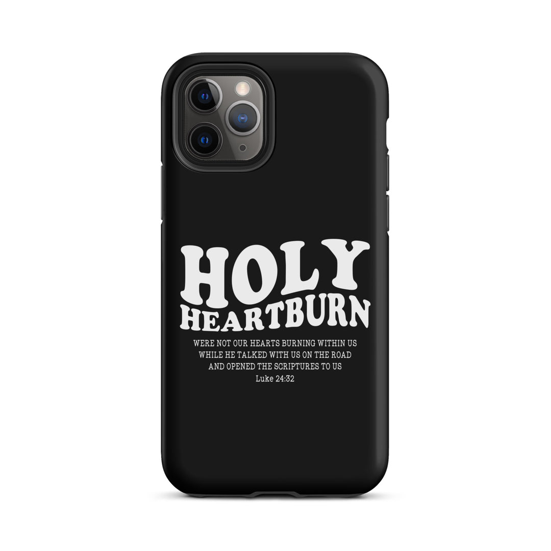 Christian Phone Case Holy Heartburn Black for iPhone® iPhone® Phone Cases Matte iPhone 11 Pro 